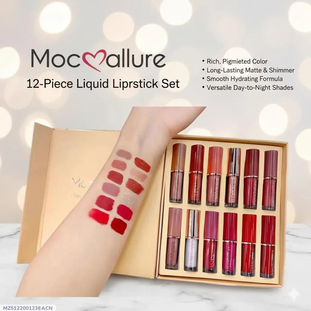 Mocallure Lipstick Full Set 12 PCS – Complete Collection of Stunning Shades