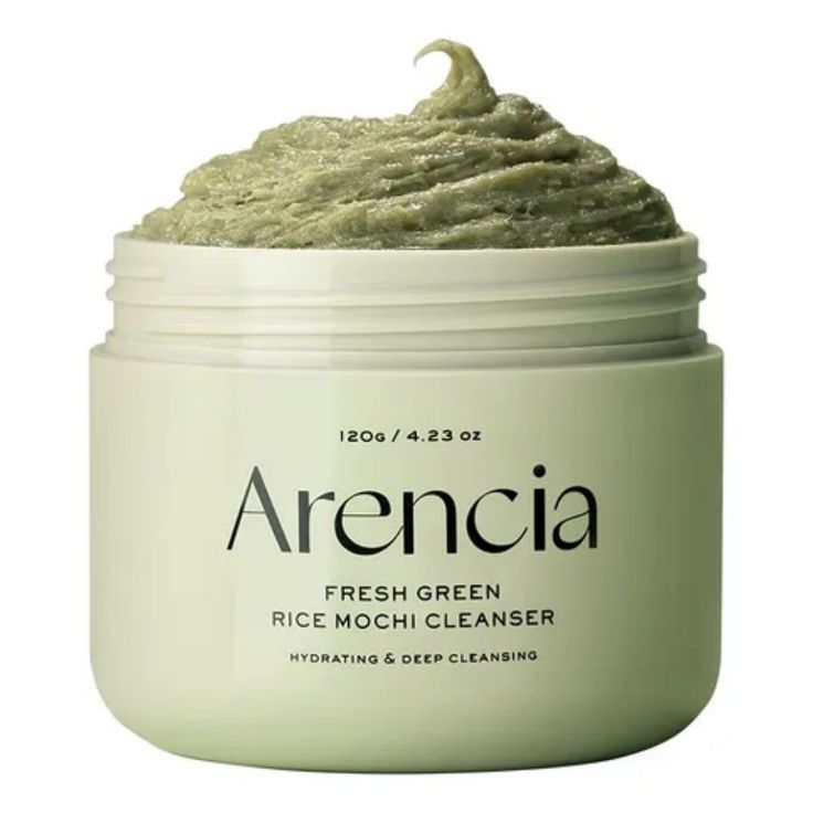 Arenica Fresh Green Rice Mochi Cleanser – Made in Korea Gentle & Nourishing Face Cleanser