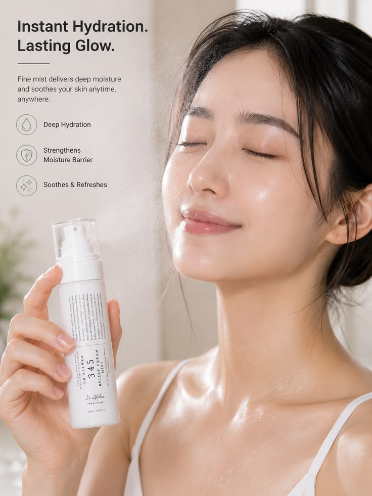 Dr. Althea 345 Relief Cream Mist – Made in Korea Soothing & Hydrating Facial Mist