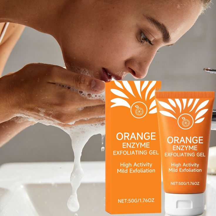 Pouqur Exfoliating Gel Orange Enzyme 100mg – Made in PRC Gentle Skin Exfoliation