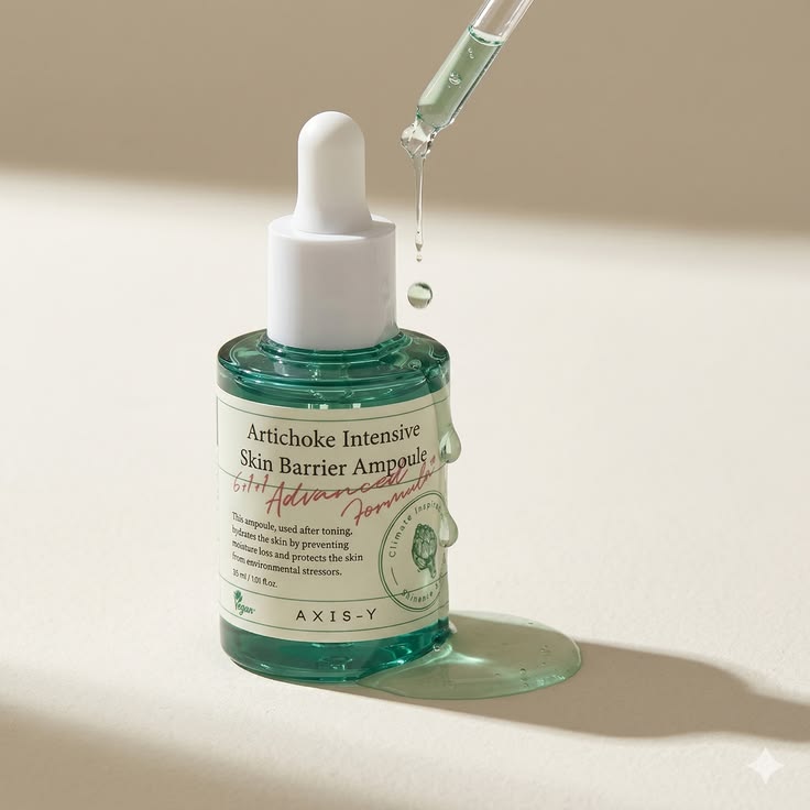 AXIS-Y Artichoke Intensive Skin Barrier Ampoule – Made in Korea Soothing & Hydrating Skincare Solution