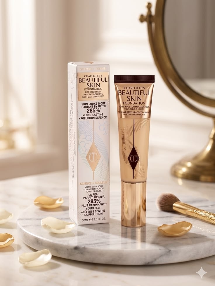 Charlotte Tilbury Beautiful Skin Foundation – Made in Italy Flawless Coverage Foundation