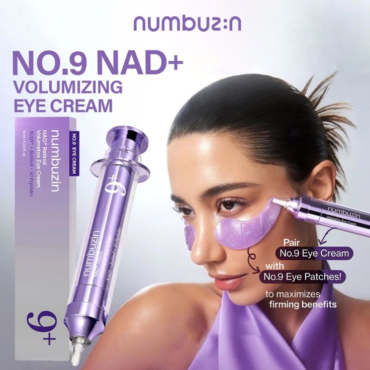 Numbuzin No.9 NAD+ Retinol Volumetox Eye Cream 10ml – Anti-Aging Eye Care Solution