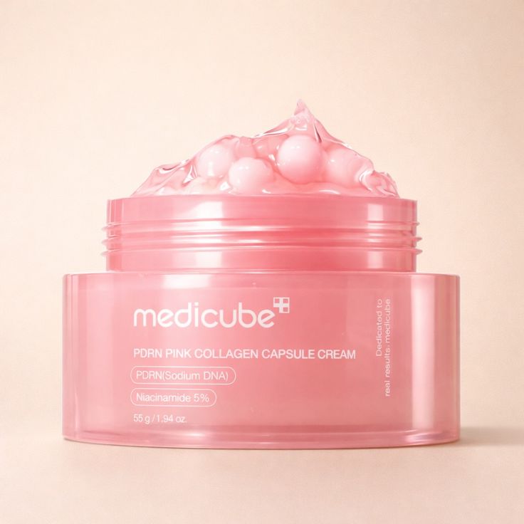 Medicube PDRN Pink Collagen Capsule Cream – Made in Korea Brightening & Firming Skincare