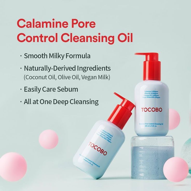 TOCOBO Clay Cleansing Foam & Cleansing Oil Set – Made in Korea Double Cleansing Solution