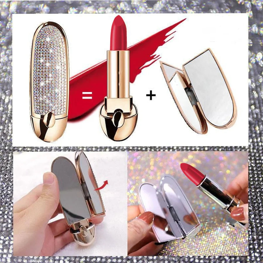 Heng Fang Mirror Matte Lipstick 12 PCS Set – Elegant Colors with a Smooth Matte Finish