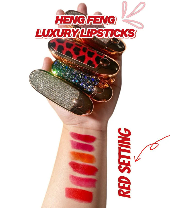 Heng Fang Mirror Matte Lipstick 12 PCS Set – Elegant Colors with a Smooth Matte Finish